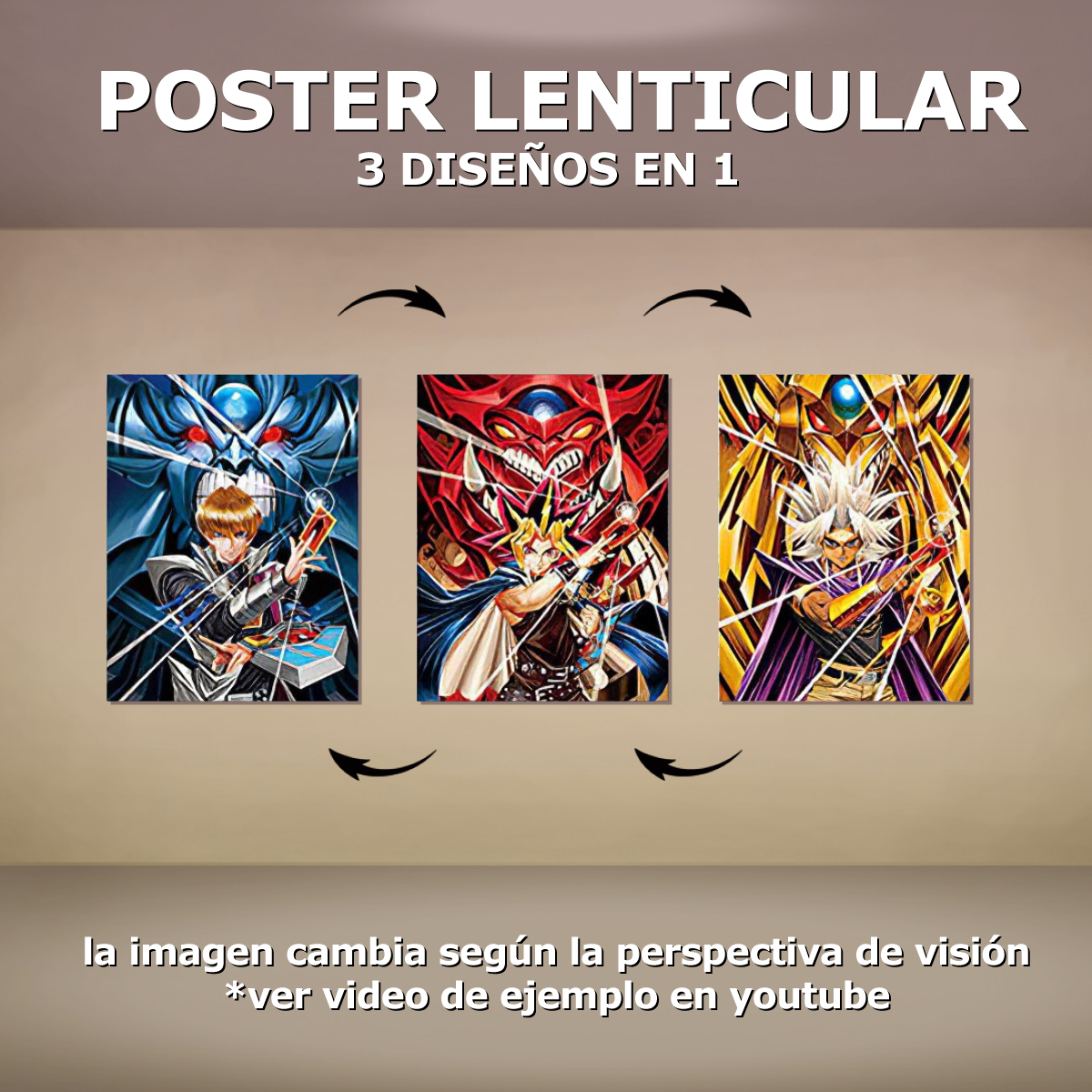 Poster Lenticular Anime (Incluye Bolsa De Celofan Protectora)