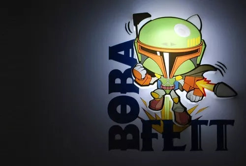 Lámpara De Aplique Mural 3D Mini Star Wars Diseño De Boba Fett